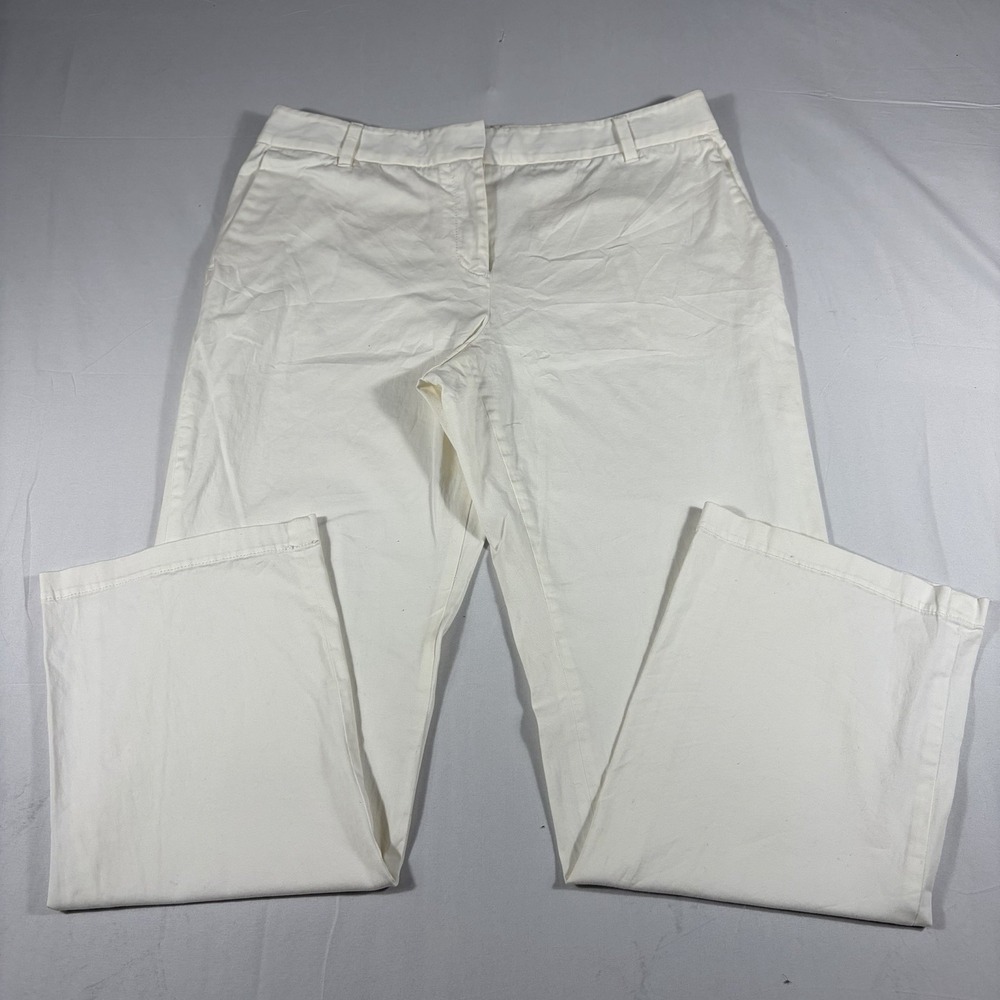 Liz Claiborne Jackie‎ White Career Casual Pants Womens Size 14